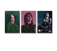3 PCS Fashion Billie Eilish Billie Eilish Retro Billie Eilish Retro Fashion Poster Wall Art Canvas Posters Room Decorative Aesthetic Poster Print Decor Posters 08x12inch(20x30cm)-3pcs Unframe-style