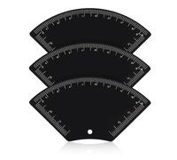 3 Pcs Fast Drawing Eyebrow Design Rulers, Makeup Drawing Guide Ruler Microblading for Perfect Eyebrow Design Brow Shaping Template Reusable Tattoo Supplies (Type B)