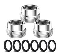 3 pcs Faucet Adapter Kit, CNYMANY Male M22mm to Female M16mm Kitchen Aerator Adapter Set Sink Faucet Adapter Connecting Garden Hose Water Filter Standard Hose via Diverter