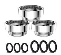 3 pcs Faucet Adapter Kit, CNYMANY Male M22mm to Female M28mm Kitchen Aerator Adapter Set Sink Faucet Adapter Connecting Garden Hose Water Filter Standard Hose via Diverter
