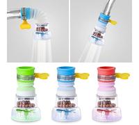 3 Pack Water Filter Faucet Filter, Booster Shower Kitchen Water Filter Tap Head, 360 Degree Adjustable Water Tap Extension Filter Shower Water Tap Bathroom Faucet Extender Home Kitchen Accessories