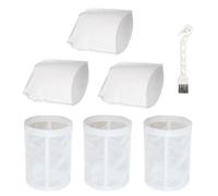 3 Pcs Filter and 3 Pcs Pre Filter for Makita CL100, CL106, CL180, DCL180 | Vacuum Cleaner Filter, Hoover Filter Bag + 1 Brush, Filter 443060-3 Pre-filter 451208-3, Cloth Vacuum Filter for Makita