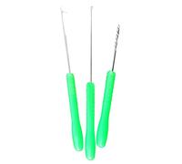 3 Pcs Fishing Splicing Hook Bait Boilie Drill Stringer Hook Bait Stringer Tackle Ergonomic Handle Tool