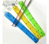 3 PCs Flexible Ruler Set, 30cm Soft Plastic Bendable Unbreakable Safe Soft Transparent Clear 12 inch Flat Ruler for Home, School, Office