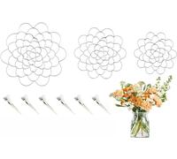3 PCS Flower Arranging Grid, Floral Grid for Vase Reusable Floral Arrangers Flower Frog Vase Insert Lid Flower Holder Organizer For Plant Fixation Flower Arrangement Tools