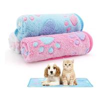 3 Pcs Fluffy Dog Blankets, 24x16 inch Pet Soft Dog Blankets Washable, Fluffy Cats Puppy Blankets Small, Pet Puppy Blanket Sleeping Mat for Sofa Bed, Pet Throw for Dogs and Cats (multi B, 40x60cm)