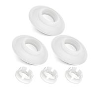 3 PCS Flush Valve Seal Compatible with Ideal Standard Toilet Cistern, Ancable Replacement Flush Valve Seal & Clip Replace of SV01967 (White)