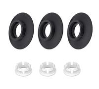 3 PCS Flush Valve Seal Replacement Kit Compatible with Ideal Standard Toilet Cistern SV01967 SV93467 EV98167 Models Includes Seals and Clips in Black