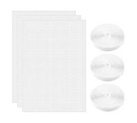 3 Pcs Fly Screen for Window, Self Adhesive Mosquito Net Mesh with Tape for Windows - 1.3 x 1.5m Keep Bugs Out White