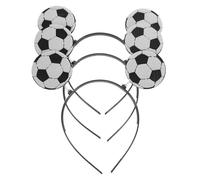 3 Pcs Football Headband Soccer Ball Head Bopper Sports Tiara Hairbands Game Day Hair Accessories for Women Men Party Favor