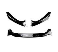 3 PCS For BMW 1 Series F20 F21 LCI 116i 118i 120i M135 M140i 2015-2019 M-Pack Style Car Front Bumper Lip Spoiler Body Kit Front Bumper Lip Spoiler(Glossy Black)
