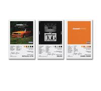 3 PCS Frank Ocean Album Cover Poster Endless Frank Ocean Album Cover Poster Channel ORANGE Frank Ocean Album Cover Poster Nostalgia, Ultra Poster Wall Art Canvas Posters Room Decorative Aesthetic P