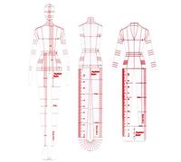 3 Pcs French Curve Fashion Template Ruler