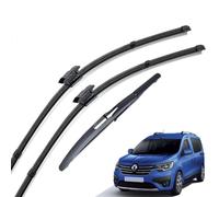 3 Pcs Front and Rear Wiper Blades for Renault Dacia Dokker 2016-2020, Car Windscreen Wipers, All-Season Performance, 22"16"10"