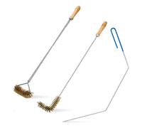 3 Pcs Fryer Cleaning Tools,Stainless Steel Deep Tools,Basket Brush,Air Brush Tools