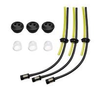 3 PCS Fuel Line Hose Kit, Universal Strimmer Fuel Pipe, Grass Petrol Trimmer Fuel Pipe, Petrol Strimmer Parts for Brush Cutter Trimmer Mower Hedge Trimmer