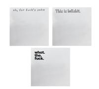 3 Pcs Funny Sticky Note 3x3 Inches, Self-Stick Pads, Current Mood Sticky Note Tabs, Easy to Post for Home, Office, Notebook, Sassy Office Supplies Gift for Women Men