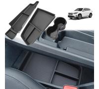 [3 PCS] GAFAT Compatible with BMW X1 U11 iX1/ X2 U10 iX2 2023 2024 2025 Centre Console Organiser+Armrest Tray+Cup Holder, Storage Box Set for Daily Small Items, TPE Soft Rubber Non-Slip, Easy to Clean