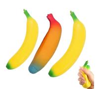 3 PCS Giant Banana Squishy, Sensory Fidget Arrangement for Desk Use and Portable Mood Management Object, Banana Squishy Collection