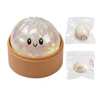 3 PCS Glitter Dumpling Stress Balls, Stuffed Bao Bun Squishies, Cute Fidget Sensory Squeeze Tools, Emotion Relax, Relief Focus Enhancement Tools, Glitter Design Office Desk Decor for People keychain