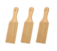 3 Pcs Gnocchi Boards and Wooden Butter Paddles for Rolling Dough 9.1 X 2.8 in Gnocchi Paddle Pasta Making Tools Roller Easy to Use