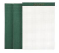 3 PCS Graph Paper Pad - 100 Sheets/Pad Grid Paper Pad A5 Note books 8.11×5.63Inches,75gsm 5×5mm Quad Notepad for Business Office School Home Writing OF03