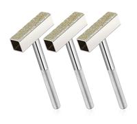 3 PCS Grinding Wheel Dresser for Bench Grinders and Turning Stones Diamond Grinding Wheel Stone Dresser Tool with Flat Diamond Coated Surface