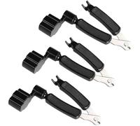 3 Pcs Guitar String Winder, String Winder Cutter and Bridge Pin Puller, Multifunctional 3 In 1 Guitar Maintenance Tool, Black