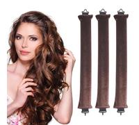 3 Pcs Hair Rollers,Heatless Curlers,Hair Curlers for Long Hair,Heatless Curling Rod for All Hair Types,Hair Curlers No Heat,Lazy Curlers Hair Styling Tools