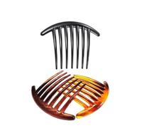 3 Pcs Hair Side Combs French Twist Comb Tortoise Side Combs Hair Clip Comb Accessories with Seven Teeth for Women Girls French Twist Updo and Bun Vintage Styling Hair Combs Styling Tools