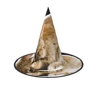 3 PCS Halloween Hat – Witch cry rabbit Print Costume Party, Women Men, Pointed Horn Cap, Light for Festive Easter