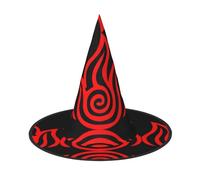 3 PCS Halloween Hat – Witch fire Print Costume Party, Women Men, Pointed Horn Cap, Light for Festive Easter