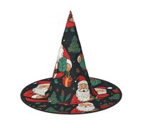 3 PCS Halloween Hat Witches Decor - Merry Christmas Print Party Witch Costume Cosplay, Dress Up Masquerade Supplies