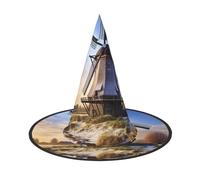 3 Pcs Halloween Witch Hats Traditional Windmill Witches Hat Mens Womens Floating Hats Costume Accessories Indoor Outdoor Halloween Decorations For Porch Yard Indoor Outdoor Decor Party Supplies