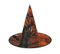 3 Pcs Halloween Witch Hats Tree In The Fall Witches Hat Mens Womens Floating Hats Costume Accessories Indoor Outdoor Halloween Decorations For Porch Yard Indoor Outdoor Decor Party Supplies