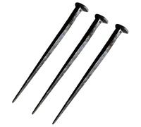 3 Pcs Hand Forged Nails, 6.7-7.1 in / 17-18 cm Wrought Iron, Crucifixion Flat Head Design, Rustic Old Decorative Iron Nails for Easter, Home Décor, Gift Giving