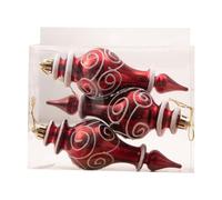 3 Pcs Hand-Painted Candy Shape Hanging Ornaments, 10cm Shatterproof Plastic Baubles with Strings for Xmas Tree, Holiday, Party