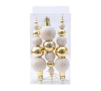 3 Pcs Hand-Painted Candy Shape Hanging Ornaments, 10cm Shatterproof Plastic Baubles with Strings for Xmas Tree, Holiday, Party
