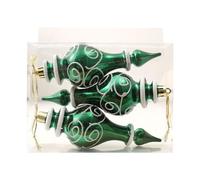 3 Pcs Hand-Painted Candy Shape Hanging Ornaments, 10cm Shatterproof Plastic Baubles with Strings for Xmas Tree, Holiday, Party