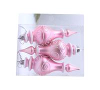 3 Pcs Hand-Painted Candy Shape Hanging Ornaments, 10cm Shatterproof Plastic Baubles with Strings for Xmas Tree, Holiday, Party