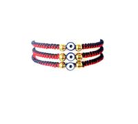 3 Pcs. Handmade String Evil Eye Bracelet for Women Men Black Red Thread Adjustable Bracelets Minimalist Jewelry