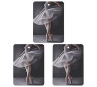 3 Pcs Hanging Air Freshener Ballet Dancer Car Aromatherapy Tablets for Wardrobe Car Home
