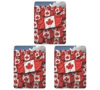 3 Pcs Hanging Air Freshener for Car Canadian Flag Aromatherapy Tablets for Wardrobe Car Home Decor
