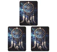 3 Pcs Hanging Air Freshener for Car White Fantasy Dream Catcher Aromatherapy Tablets for Wardrobe Car Home Decor