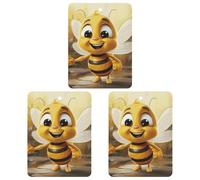 3 Pcs Hanging Air Freshener Honey Bee Car Aromatherapy Tablets for Wardrobe Car Home