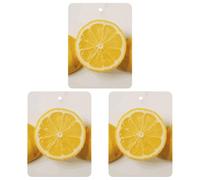 3 Pcs Hanging Air Freshener Summer Lemon Car Aromatherapy Tablets for Wardrobe Car Home