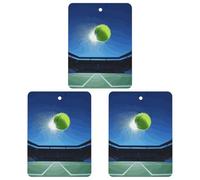 3 Pcs Hanging Air Freshener Tennis Ball in The Air Car Aromatherapy Tablets for Wardrobe Car Home