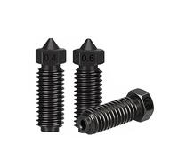 3 Pcs Hardened Steel Nozzles, High Temperature Resistance nozzles for Anycubic Kobra 3 Hotend Extruder 3D Printer (Mix-3pcs)
