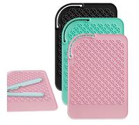 3 Pcs Heat Resistant Mat for Hair Tools Silicone Curling Flat Iron Curling Iron Multifunctional，Multifunctional Non-Slip Travel Mat Pad