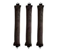 3 PCS Heatless Hair Curler Set，No Heat Soft Curlers for Long Hair, Physical Natural Forces Curlers，DIY Hair Styling Tools,Soft Velvet Hair Curler with Hook （Brown）
